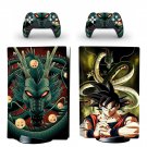 Dragon Ball decal skin for PS5 disc Console with 2 Controllers