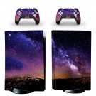 Sky Texture decal skin for PS5 disc Console with 2 Controllers