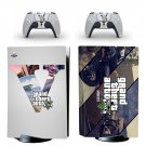 Grand Theft Auto 5 decal skin for PS5 disc Console with 2 Controllers