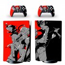 Persona 5 decal skin for PS5 disc Console with 2 Controllers