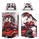 Date A Live decal skin for PS5 disc Console with 2 Controllers