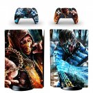 Mortal Kombat 11 decal skin for PS5 disc Console with 2 Controllers