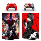 Persona 5 decal skin for PS5 disc Console with 2 Controllers