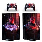 Batman Gotham Knight decal skin for PS5 disc Console with 2 Controllers