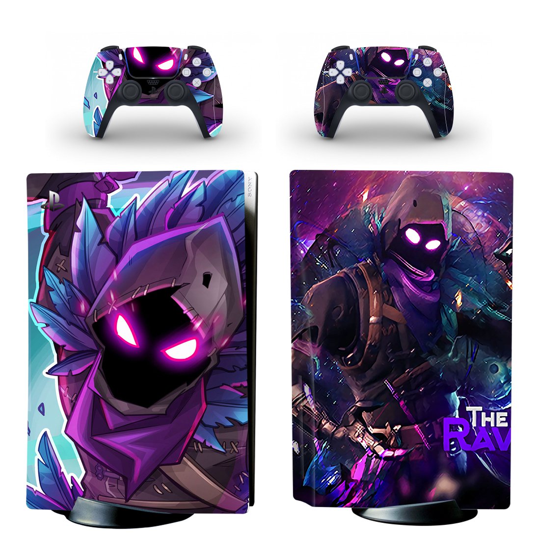 Fortnite decal skin for PS5 disc Console with 2 Controllers