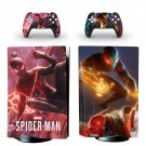 Spider man decal skin for PS5 disc Console with 2 Controllers