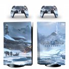 God of War Ragnarok decal skin for PS5 disc Console with 2 Controllers