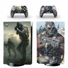 Call of Duty decal skin for PS5 disc Console with 2 Controllers