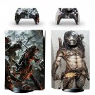 Predator decal skin for PS5 disc Console with 2 Controllers