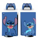 Stitch decal skin for PS5 disc Console with 2 Controllers