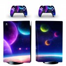 Planet Texture decal skin for PS5 disc Console with 2 Controllers