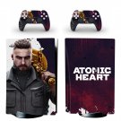 Atomic Heart decal skin for PS5 disc Console with 2 Controllers