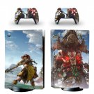 Horizon 2 West decal skin for PS5 disc Console with 2 Controllers