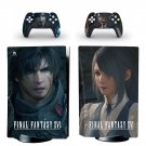 Final Fantasy 16 decal skin for PS5 disc Console with 2 Controllers