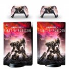 Armored Core 6 decal skin for PS5 disc Console with 2 Controllers