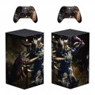Monster Hunter World decal skin sticker for Xbox Series X console with controllers