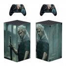 The Witcher decal skin sticker for Xbox Series X console with controllers