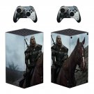 The Witcher decal skin sticker for Xbox Series X console with controllers