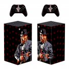Red Dead Redemption 2 decal skin sticker for Xbox Series X console with controllers