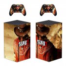 Red Dead Redemption 2 decal skin sticker for Xbox Series X console with controllers
