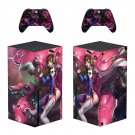 Overwatch decal skin sticker for Xbox Series X console with controllers