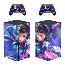 Overwatch decal skin sticker for Xbox Series X console with controllers