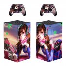 Overwatch decal skin sticker for Xbox Series X console with controllers