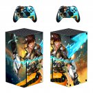 Overwatch decal skin sticker for Xbox Series X console with controllers