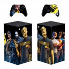 Fortnite decal skin sticker for Xbox Series X console with controllers