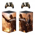 Battlefield 5 decal skin sticker for Xbox Series X console with controllers