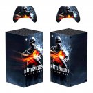 Battlefield 5 decal skin sticker for Xbox Series X console with controllers