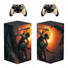 Shadow of the Tomb Raider decal skin sticker for Xbox Series X console with controllers