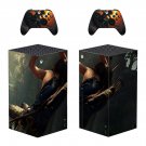 Shadow of the Tomb Raider decal skin sticker for Xbox Series X console with controllers