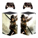 Shadow of the Tomb Raider decal skin sticker for Xbox Series X console with controllers