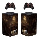 Resident Evil Village decal skin sticker for Xbox Series X console with controllers