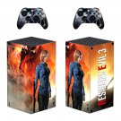 Resident Evil 3 decal skin sticker for Xbox Series X console with controllers