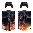 Resident Evil 3 decal skin sticker for Xbox Series X console with controllers