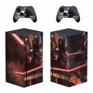 The Mandalorian decal skin sticker for Xbox Series X console with controllers