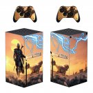The Mandalorian decal skin sticker for Xbox Series X console with controllers