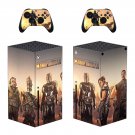 The Mandalorian decal skin sticker for Xbox Series X console with controllers