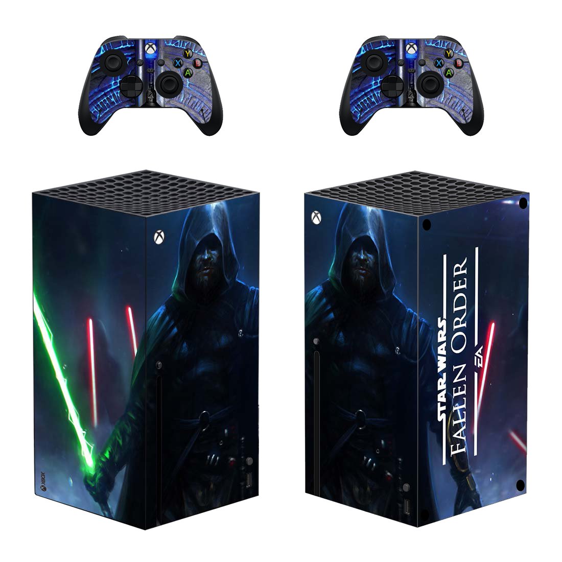 Star Wars fallen order decal skin sticker for Xbox Series X console with controllers