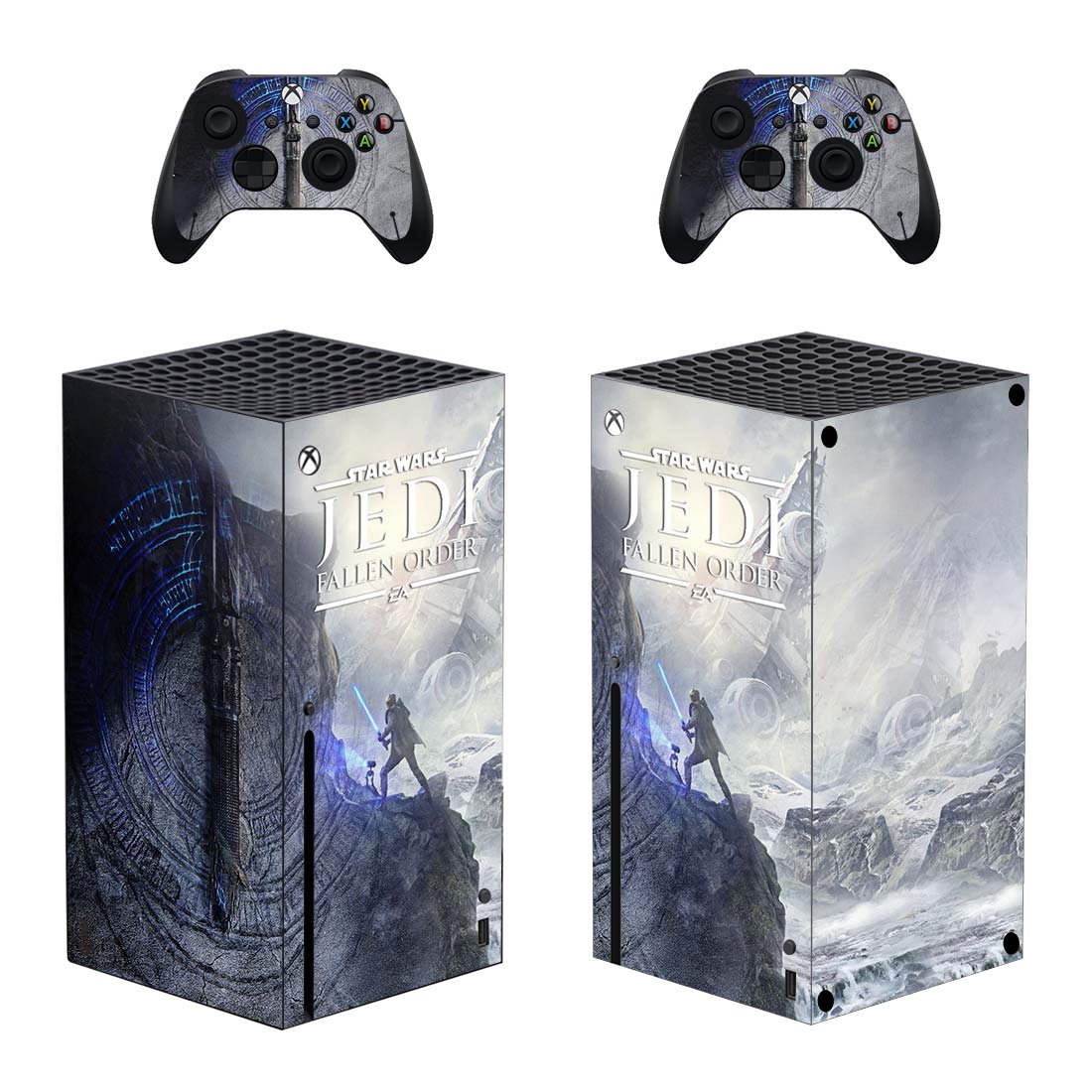 Star Wars Jedi decal skin sticker for Xbox Series X console with controllers