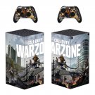 COD Warzone decal skin sticker for Xbox Series X console with controllers