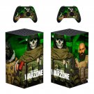 COD Warzone decal skin sticker for Xbox Series X console with controllers