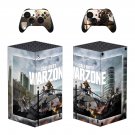 COD Warzone decal skin sticker for Xbox Series X console with controllers