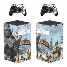 COD Warzone decal skin sticker for Xbox Series X console with controllers