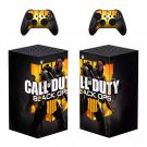 COD Black Ops decal skin sticker for Xbox Series X console with controllers
