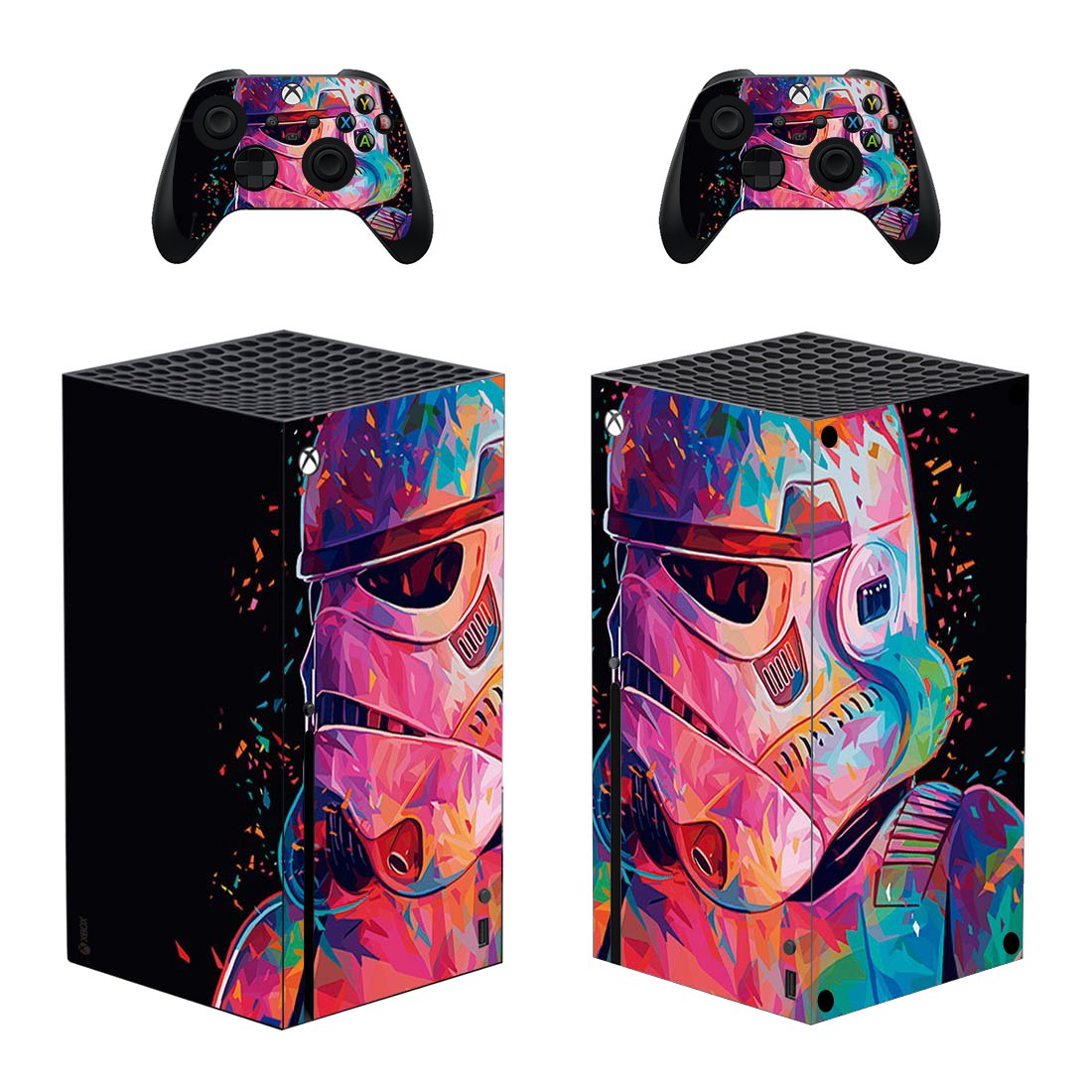 Star Wars Stormtrooper decal skin sticker for Xbox Series X console with controllers