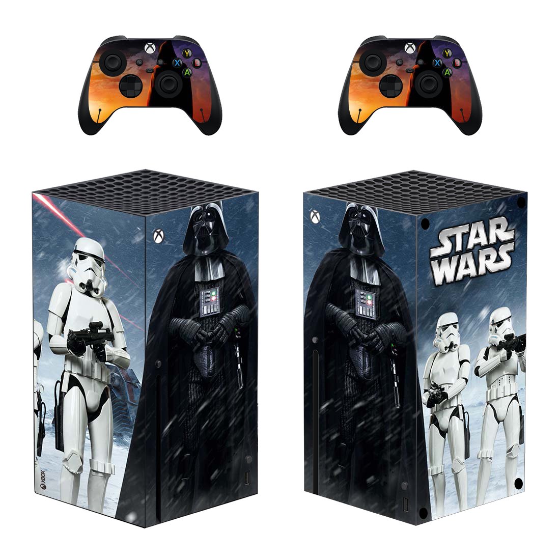 Star Wars Stormtrooper decal skin sticker for Xbox Series X console with controllers