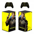 Cyberpunk 2077 decal skin sticker for Xbox Series X console with controllers